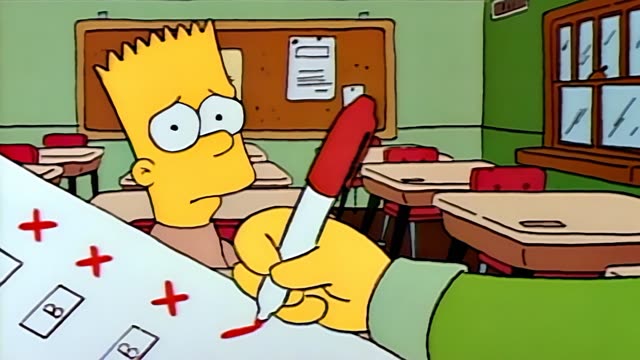 Still from Bart Gets an F